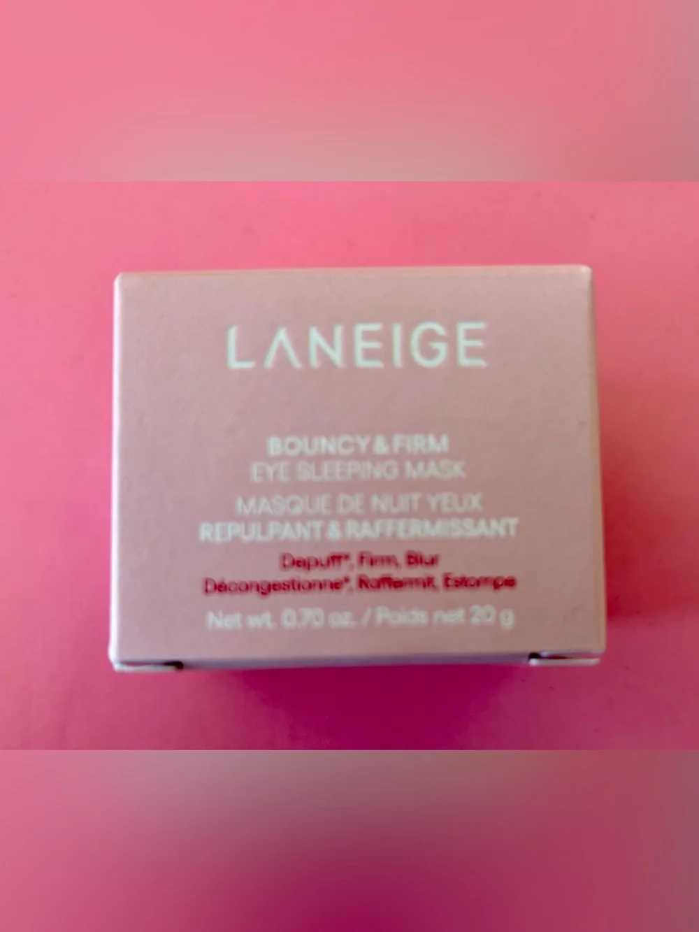 Laneige Bouncy and Firm Eye Sleeping Mask 🌸